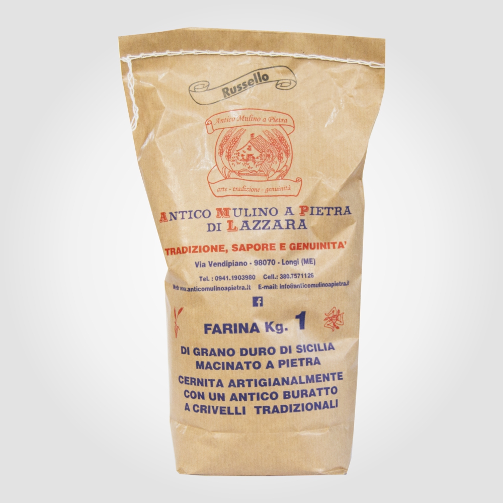 image_5a683f618873c_farina-1-kg.jpg Farina di Grano Antico di Sicilia Macinato a Pietra 1kg - immagine 1